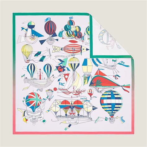 hermes carre double face|Les Folies du Ciel double face scarf 90 .